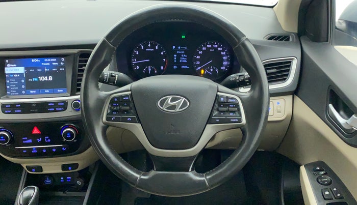 2019 Hyundai Verna 1.6 VTVT SX (O) AT, Petrol, Automatic, 49,045 km, Steering Wheel Close Up