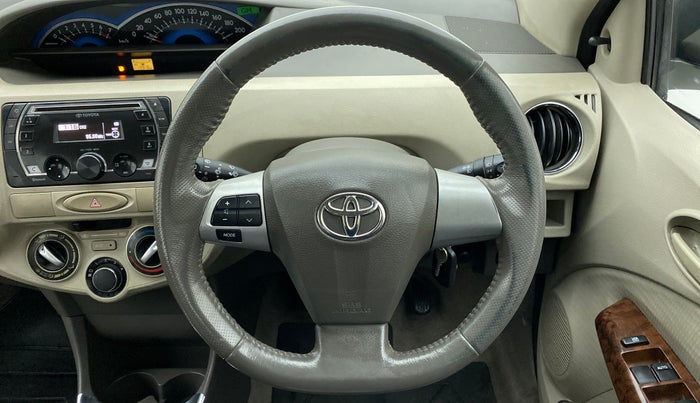 2013 Toyota Etios Liva V, Petrol, Manual, 13,948 km, Steering Wheel Close Up