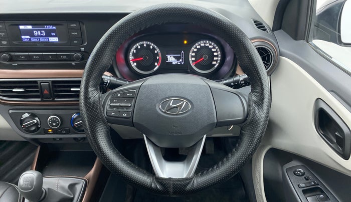 2021 Hyundai AURA S 1.2, Petrol, Manual, 10,270 km, Steering Wheel Close Up