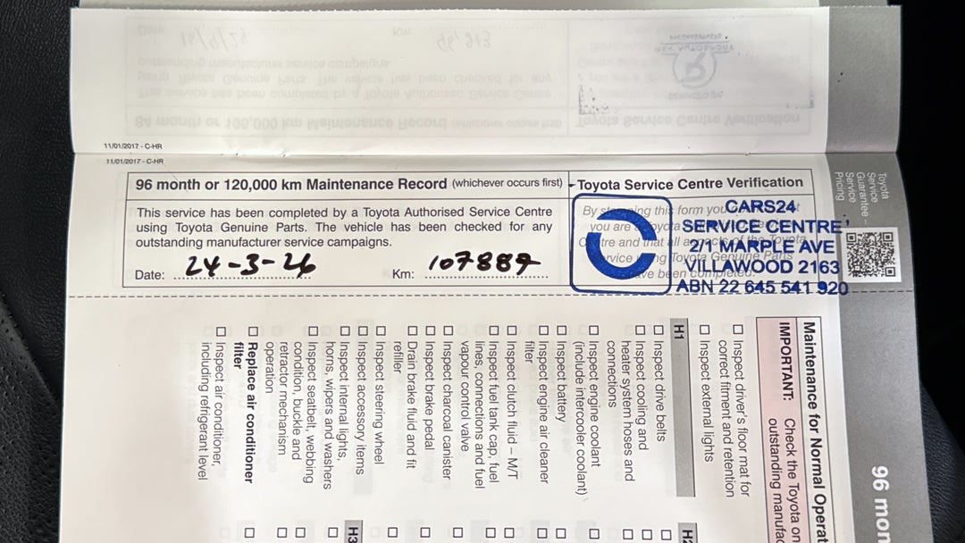 2017 Toyota C-HR Koba (AWD), Automatic, 107892 km, Service History