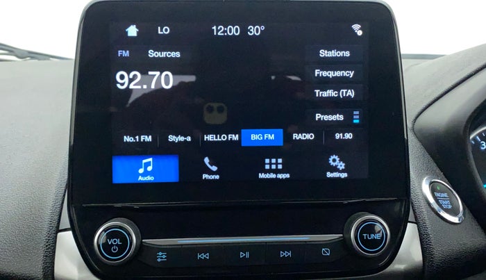 2019 Ford Ecosport TITANIUM + 1.5L PETROL AT, Petrol, Automatic, 31,646 km, Infotainment System