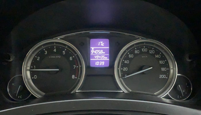 2015 Maruti Ciaz VXI+, Petrol, Manual, 49,434 km, Odometer Image
