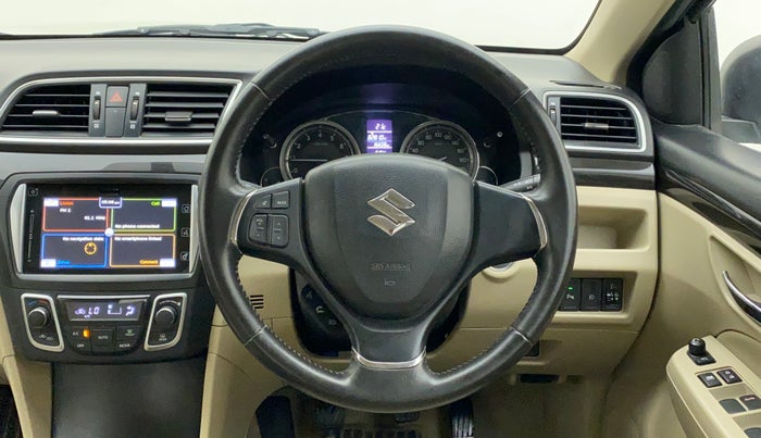 2015 Maruti Ciaz ZXI, Petrol, Manual, 16,607 km, Steering Wheel Close Up