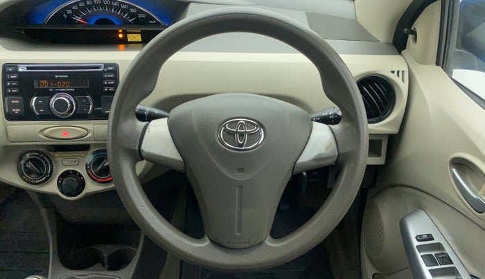 2014 Toyota Etios Liva G, Petrol, Manual, 69,804 km, Steering Wheel Close Up