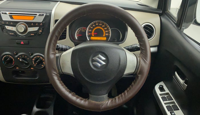2013 Maruti Wagon R 1.0 VXI, Petrol, Manual, 50,334 km, Steering Wheel Close Up
