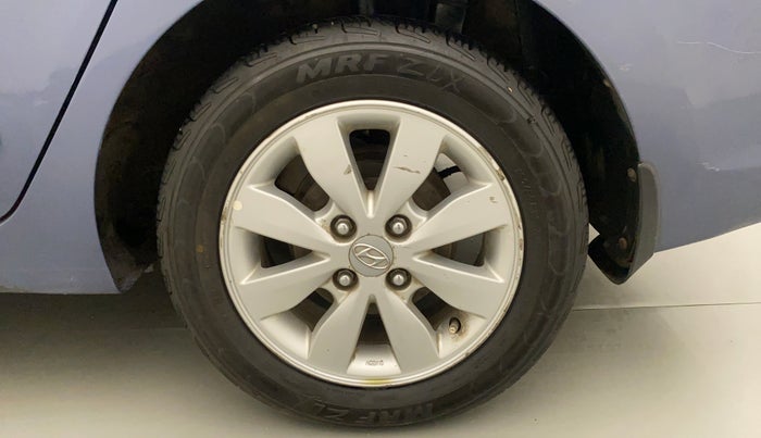 2014 Hyundai Xcent S AT 1.2 (O), Petrol, Automatic, 53,216 km, Left Rear Wheel