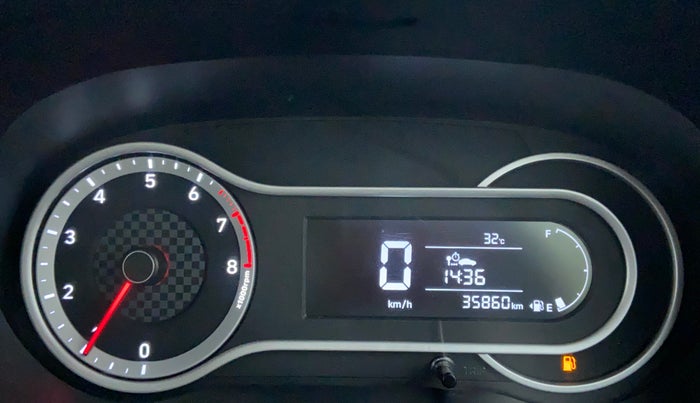 2020 Hyundai AURA SX 1.2 (O), Petrol, Manual, 35,860 km, Odometer Image