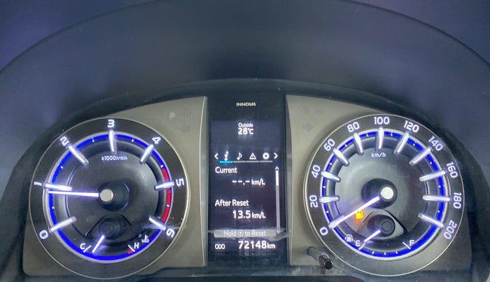 2016 Toyota Innova Crysta 2.4 VX 7 STR, Diesel, Manual, 72,147 km, Odometer Image