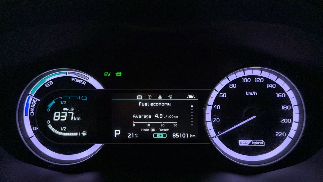 2021 Kia Niro Hev Sport (hybrid), Automatic, 85101 km, Odometer View