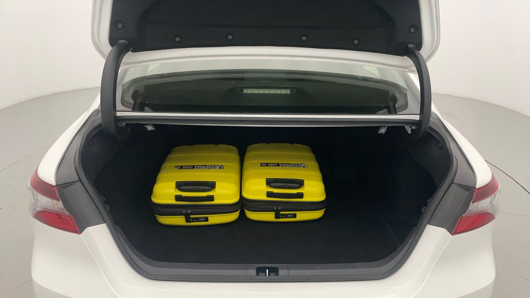 Boot Inside View with Luggage