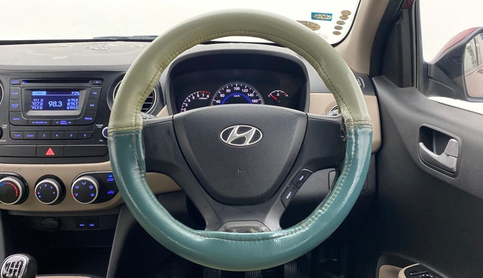 2014 Hyundai Grand i10 SPORTZ 1.2 KAPPA VTVT, Petrol, Manual, 38,143 km, Steering Wheel Close Up