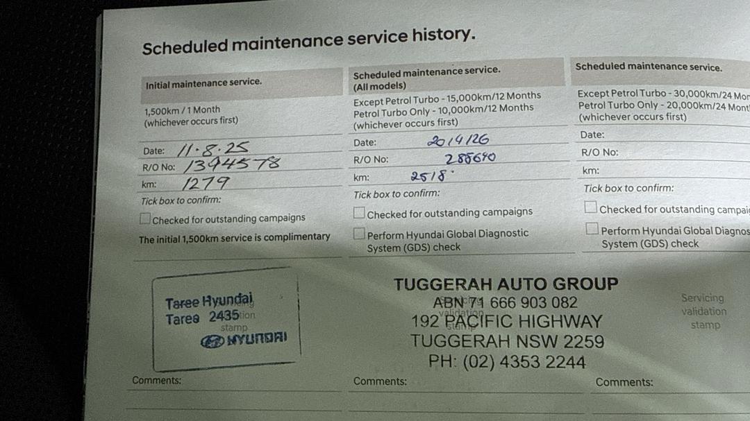 2025 Hyundai Tucson Premium Hybrid (AWD), Automatic, 2546 km, Service History