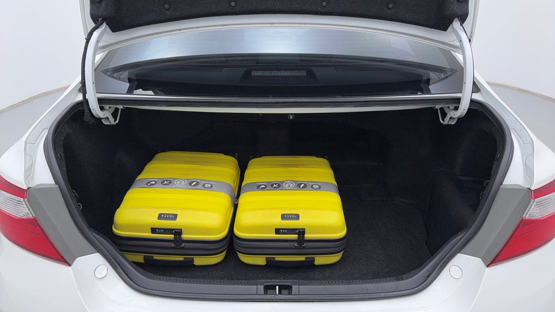 Boot Inside View with Luggage