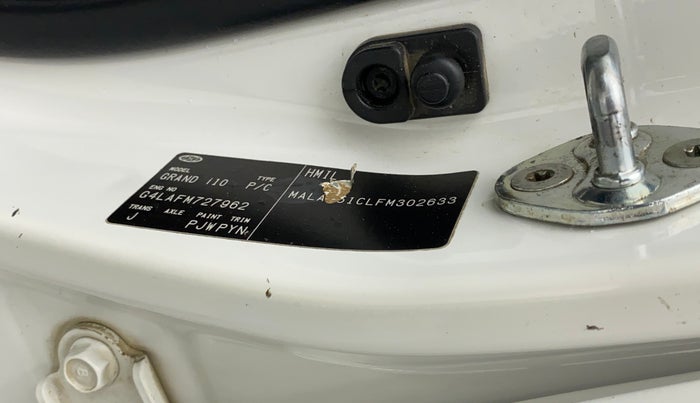 2015 Hyundai Grand i10 ASTA (O) 1.2 KAPPA VTVT, Petrol, Manual, 87,154 km, Left B pillar - Minor scratches