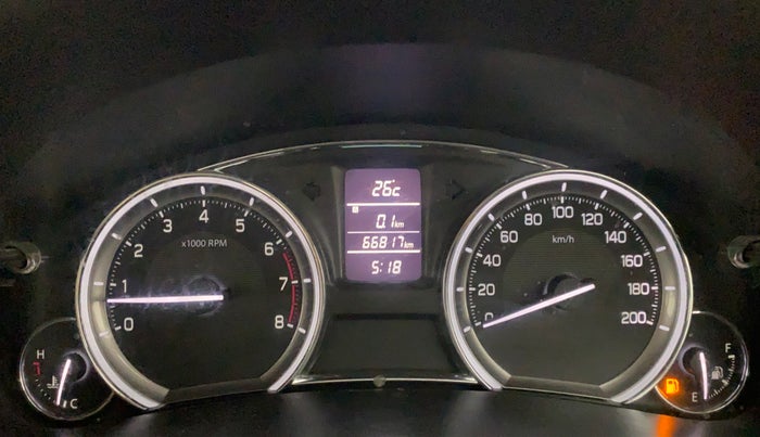 2018 Maruti Ciaz DELTA 1.4 VVT, Petrol, Manual, 67,070 km, Odometer Image
