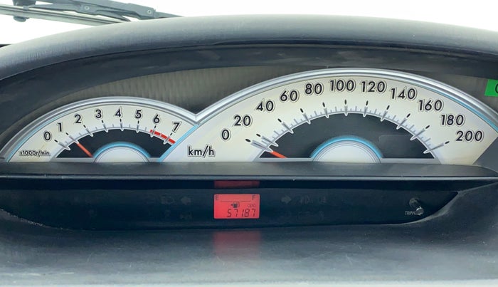 2011 Toyota Etios VX, Petrol, Manual, 57,187 km, Odometer Image