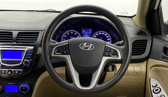 2013 Hyundai Verna FLUIDIC 1.6 SX VTVT, Petrol, Manual, 89,170 km, Steering Wheel Close Up