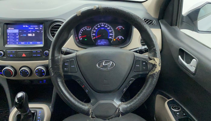 2017 Hyundai Grand i10 SPORTZ AT 1.2 KAPPA VTVT, Petrol, Automatic, 83,927 km, Steering Wheel Close Up