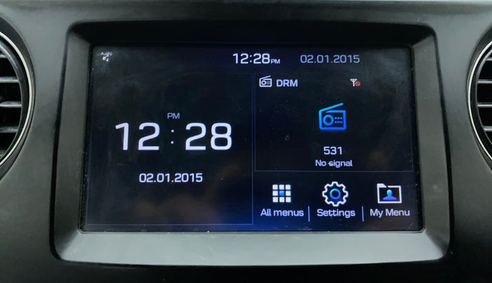 2017 Hyundai Grand i10 SPORTZ 1.2 KAPPA VTVT, Petrol, Manual, 39,999 km, Infotainment System