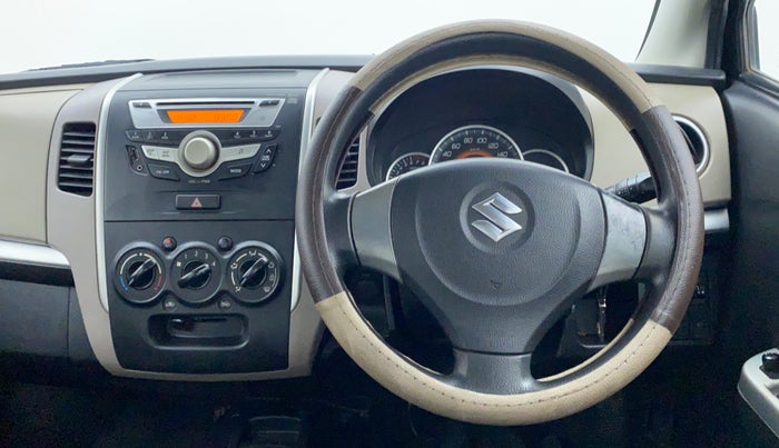 2013 Maruti Wagon R 1.0 VXI, Petrol, Manual, 81,583 km, Steering Wheel Close Up