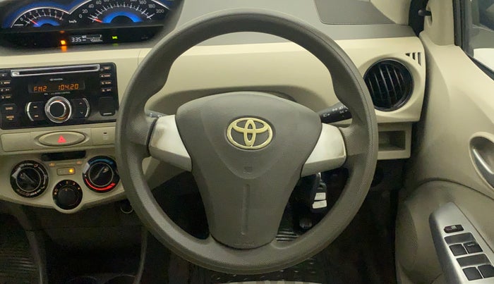 2014 Toyota Etios V, Petrol, Manual, 45,668 km, Steering Wheel Close Up