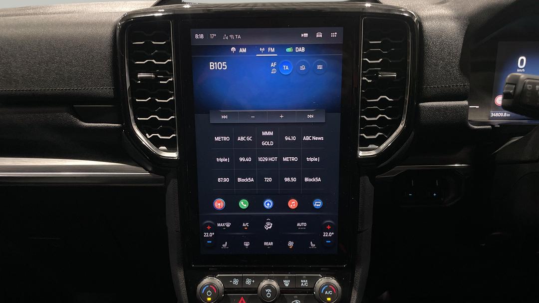 2024 Ford Everest Sport (4WD), Automatic, 34809 km, Infotainment System