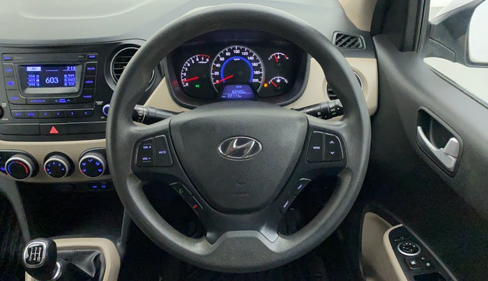 2016 Hyundai Grand i10 SPORTZ 1.2 KAPPA VTVT, Petrol, Manual, 22,111 km, Steering Wheel Close Up