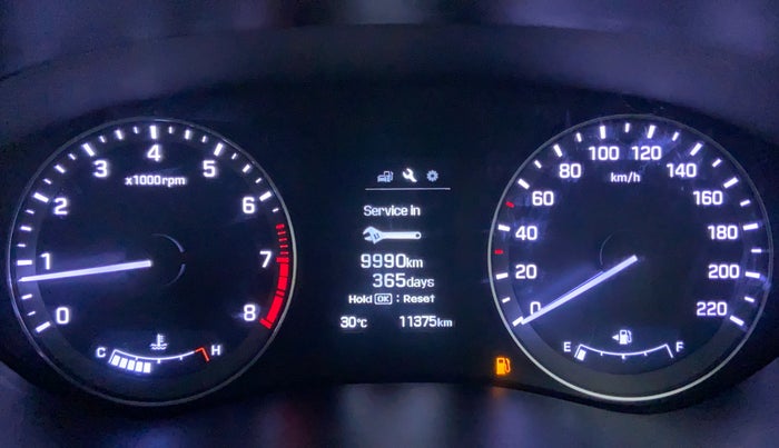 2017 Hyundai Elite i20 ASTA 1.2 (O), Petrol, Manual, 11,375 km, Odometer View