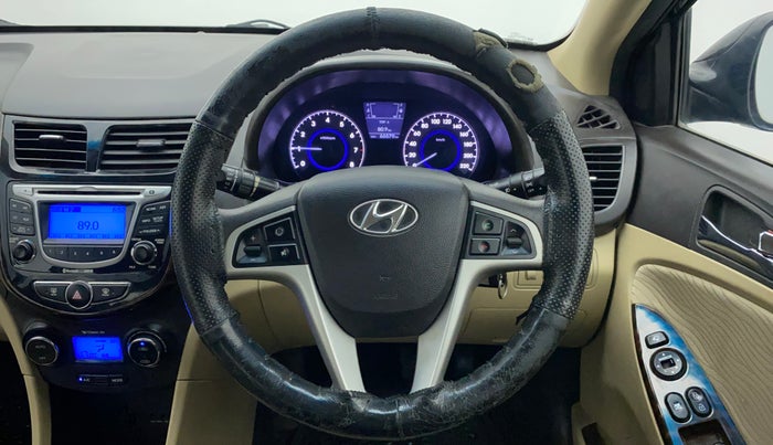 2011 Hyundai Verna FLUIDIC 1.6 VTVT SX, Petrol, Manual, 66,646 km, Steering Wheel Close Up