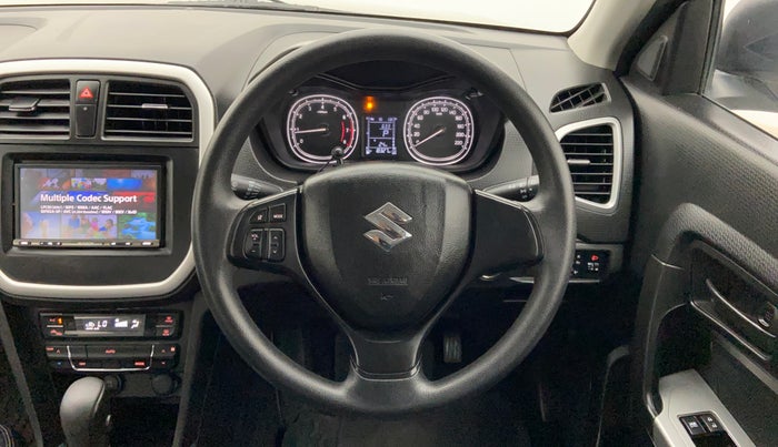 2021 Maruti Vitara Brezza VXI AT SHVS, Petrol, Automatic, 18,327 km, Steering Wheel Close Up