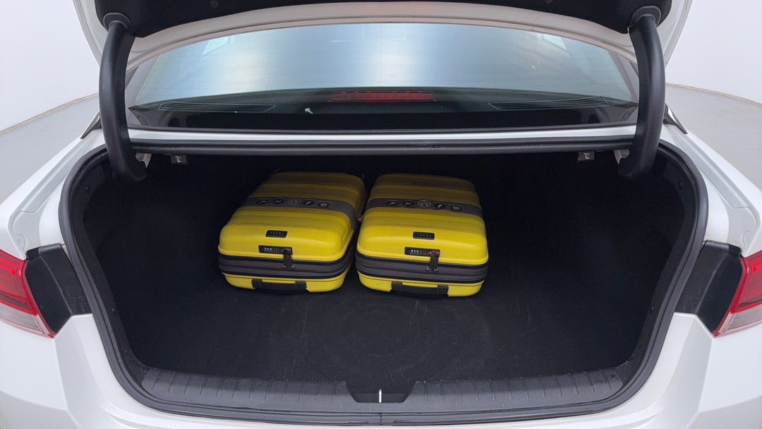 Boot Inside View with Luggage
