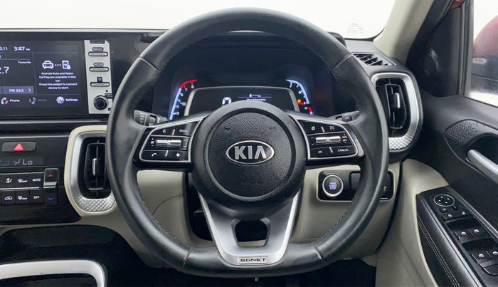 2021 KIA SONET HTX 1.0 IMT, Petrol, Manual, 6,255 km, Steering Wheel Close Up