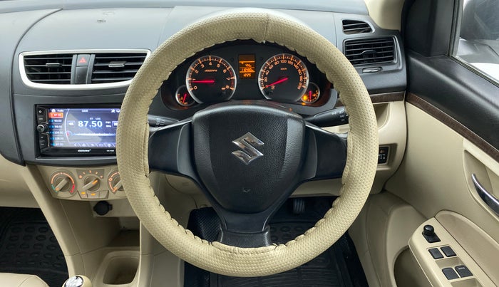 2016 Maruti Swift Dzire VXI, Petrol, Manual, 1,10,480 km, Steering Wheel Close Up