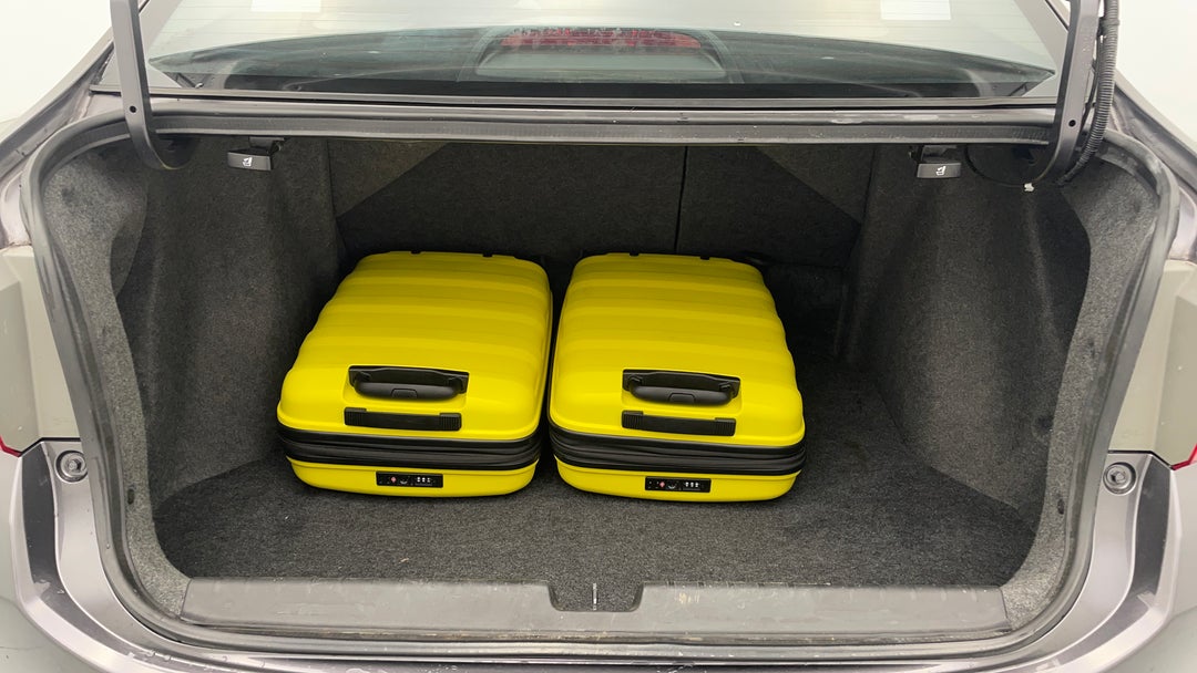 Boot Inside View with Luggage