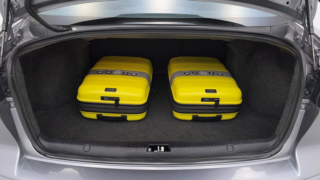 Boot Inside View with Luggage