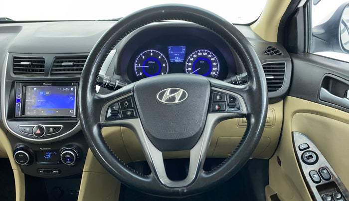 2015 Hyundai Verna FLUIDIC 1.6 CRDI S (o), Diesel, Manual, 78,894 km, Steering Wheel Close Up
