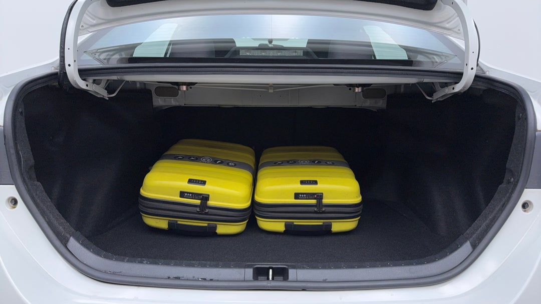 Boot Inside View with Luggage