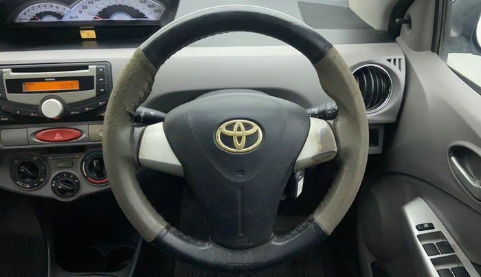 2011 Toyota Etios V, Petrol, Manual, 43,968 km, Steering Wheel Close Up
