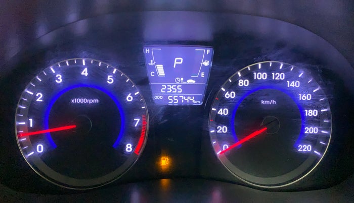 2017 Hyundai Verna 1.6 VTVT SX AT, Petrol, Automatic, 55,744 km, Odometer Image