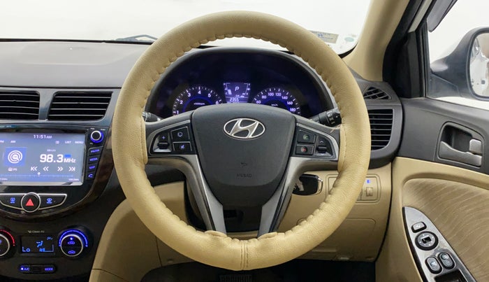 2017 Hyundai Verna 1.6 VTVT SX AT, Petrol, Automatic, 55,744 km, Steering Wheel Close Up