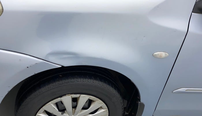 2012 Toyota Etios G, CNG, Manual, 72,593 km, Left fender - Slightly dented