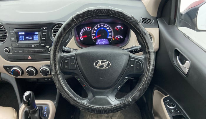 2015 Hyundai Grand i10 ASTA AT 1.2 KAPPA VTVT, Petrol, Automatic, 32,547 km, Steering Wheel Close Up