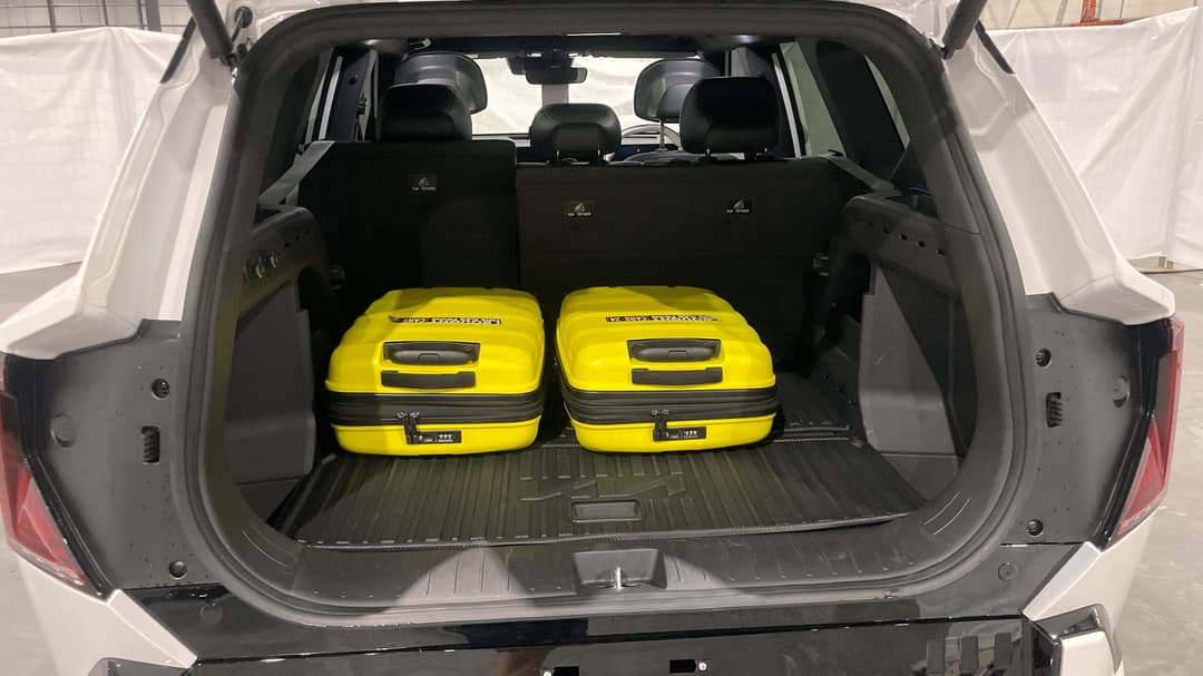 2025 Kia Ev5 Gt-line AWD Lr, Automatic, 18715 km, Boot Inside View with Luggage