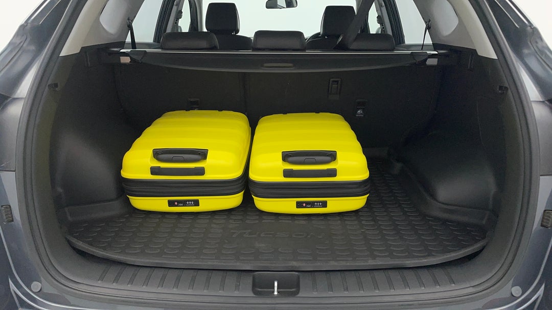 Boot Inside View with Luggage