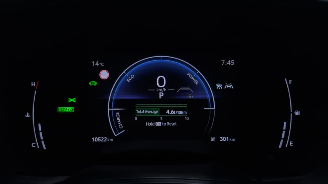 2025 Toyota Corolla Ascent Sport Hybrid, Automatic, 10522 km, Odometer View