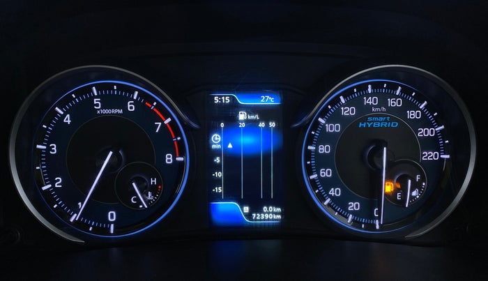 2018 Maruti Ertiga ZXI Plus SHVS, Petrol, Manual, 72,520 km, Odometer Image