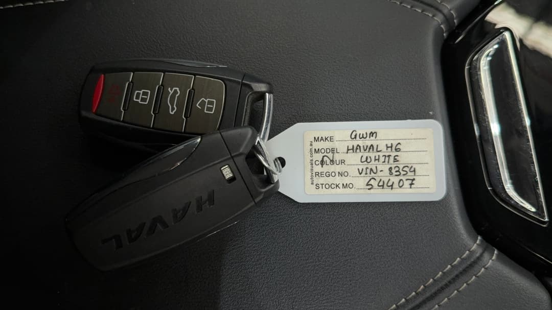 2022 GWM Haval H6 Lux Hybrid, Automatic, 58992 km, Key Close-up