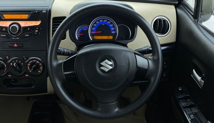 2017 Maruti Wagon R 1.0 VXI OPT, Petrol, Manual, Steering Wheel Close Up