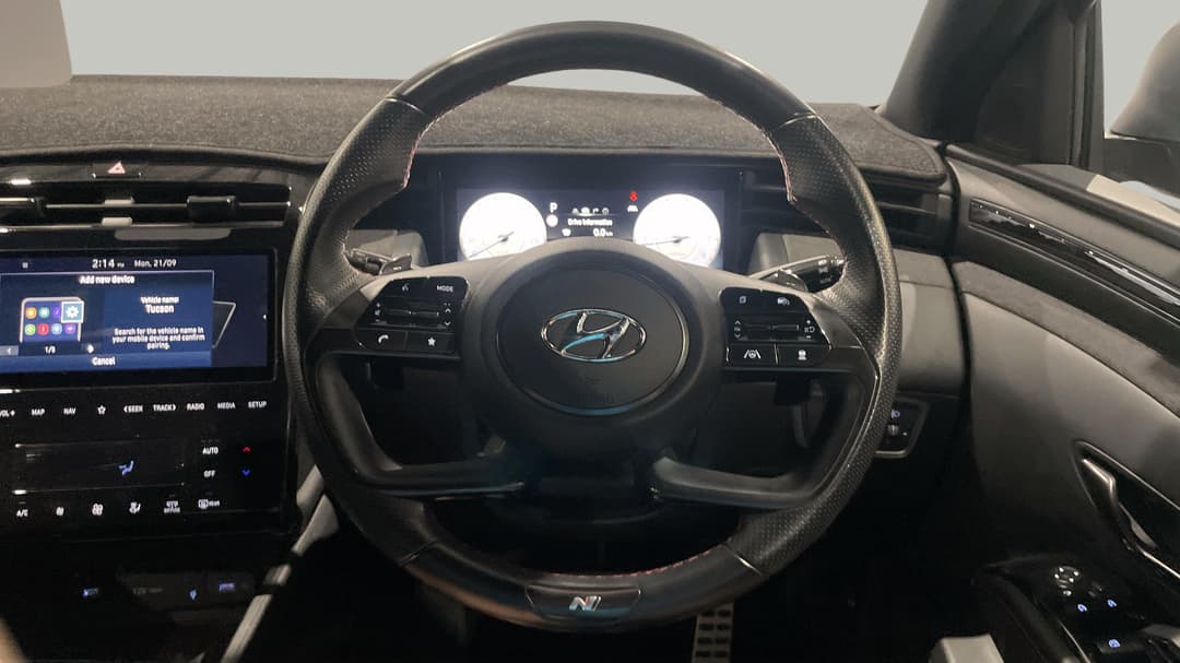 2021 Hyundai Tucson Elite N Line (AWD), Automatic, 70351 km, Steering Wheel Close-up