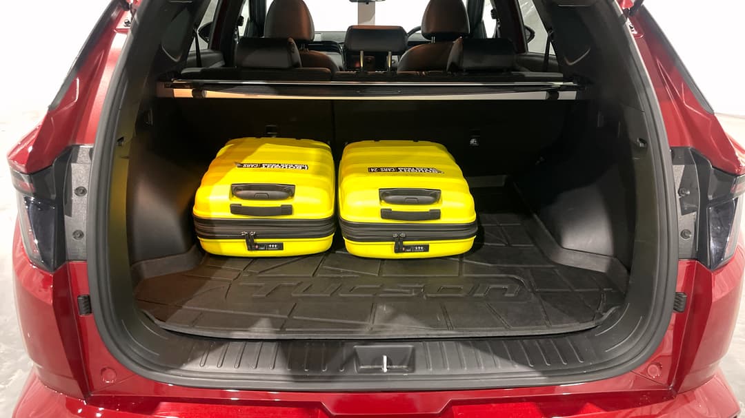 2021 Hyundai Tucson Elite N Line (AWD), Automatic, 70351 km, Boot Inside View with Luggage